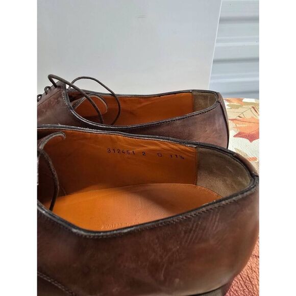 Santoni Made in Italy Men’s Leather Dress Shoes Size 11.5 Brown main image 5